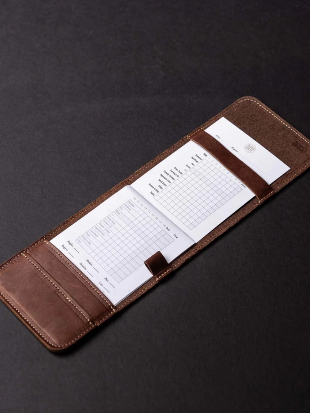 Holtz Leather Co. Fine Leather Golf Scotecard Holder Logbook - Picture 9 of 14